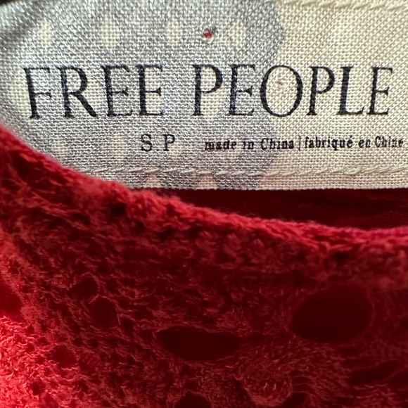Free People - Red Crochet Dress - Picture 3 of 3